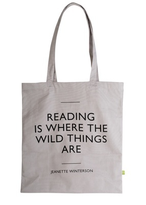 Tote bag Finestres "Reading is where the wild things are"